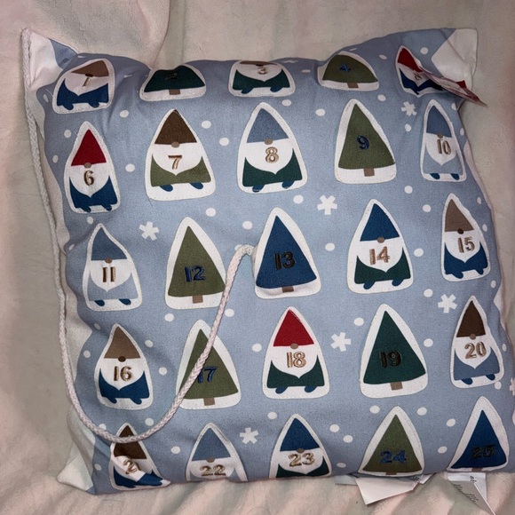 St. Nicholas square gnome Christmas countdown throw pillow - Picture 1 of 12